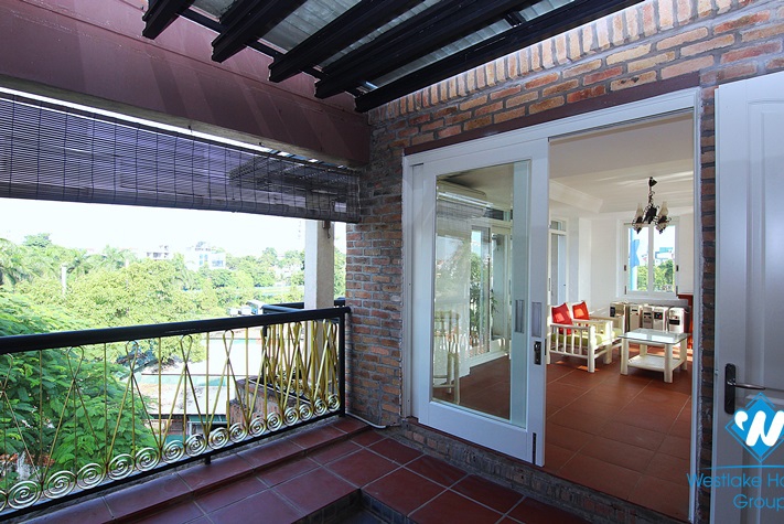 Beautiful 4 bedrooms house for rent with nice terrace in Nghi Tam - Tay Ho - Hanoi